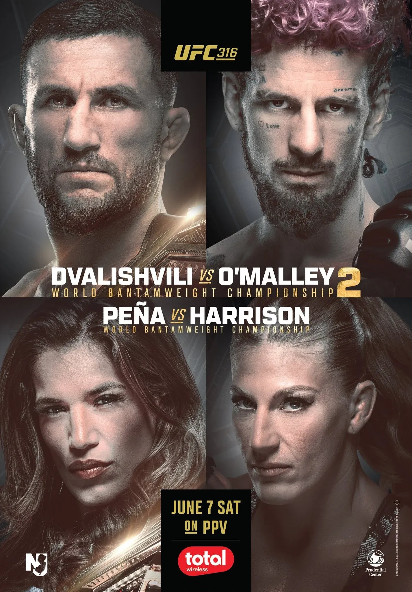 Постер фильма UFC 316: Двалишвили vs. О'Мэлли 2