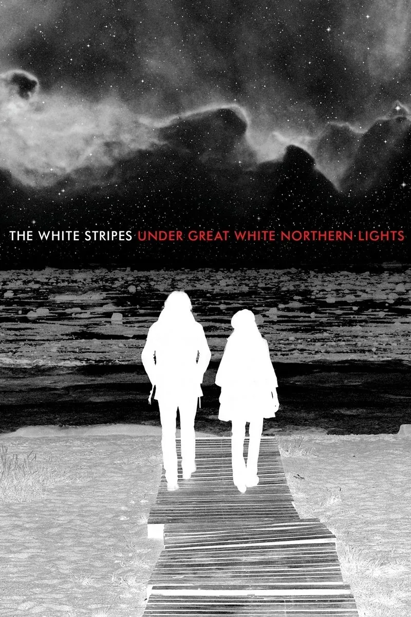 Постер фильма The White Stripes под северным сиянием