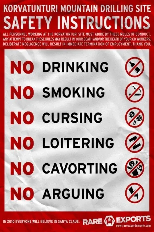 Постер фильма Официальная инструкция по безопасности корпорации «Санта на продажу»