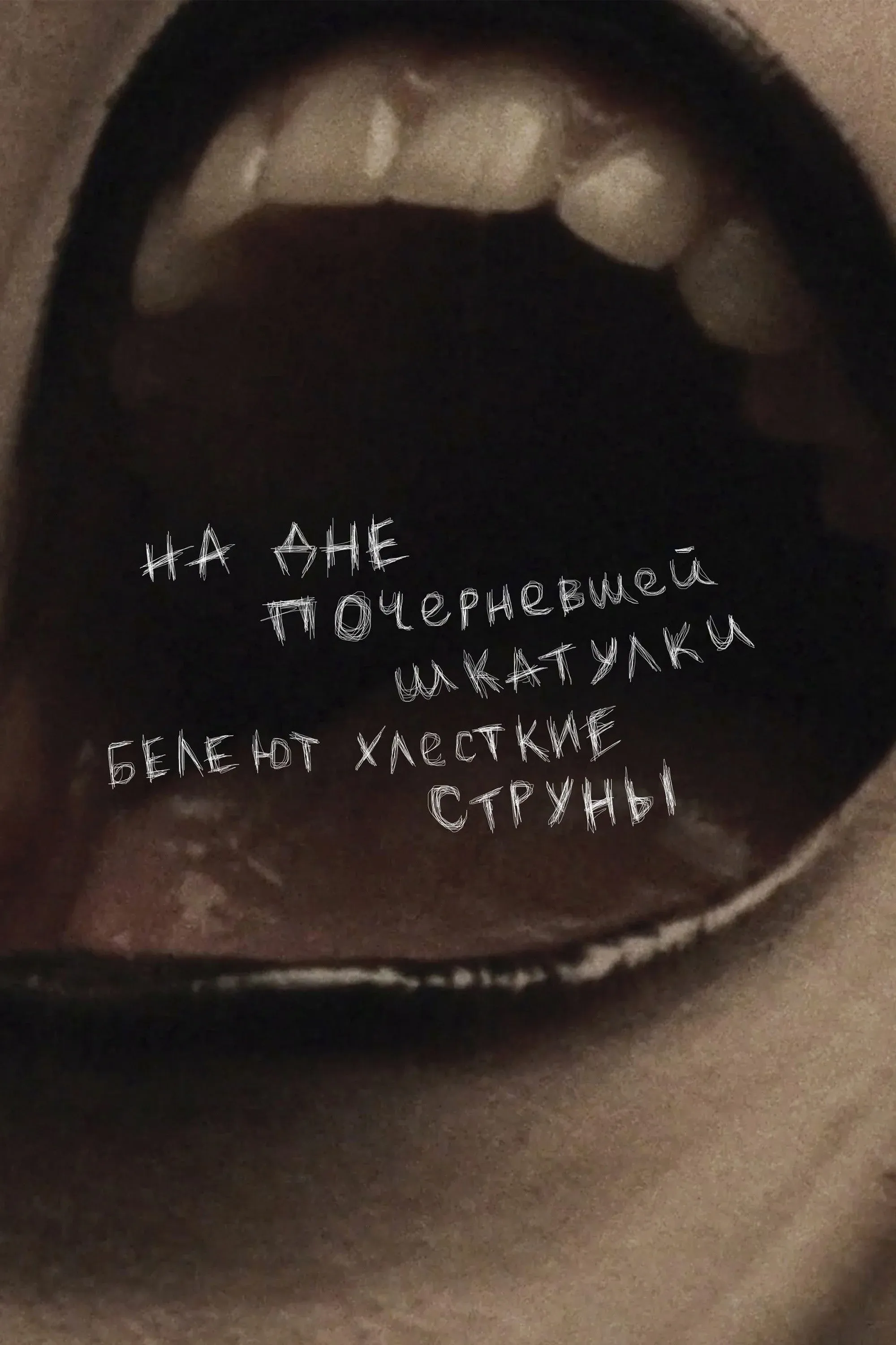 Постер фильма На дне почерневшей шкатулки белеют хлесткие струны