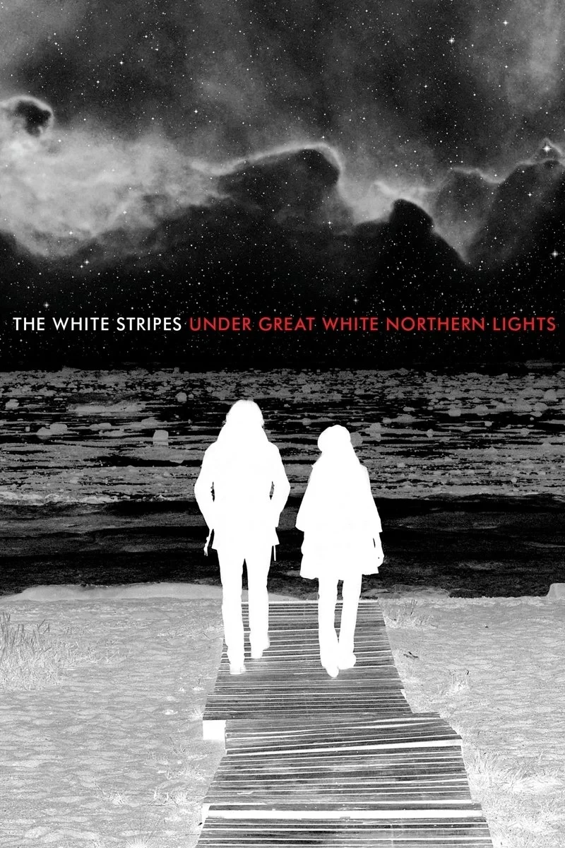 Постер фильма The White Stripes под северным сиянием
