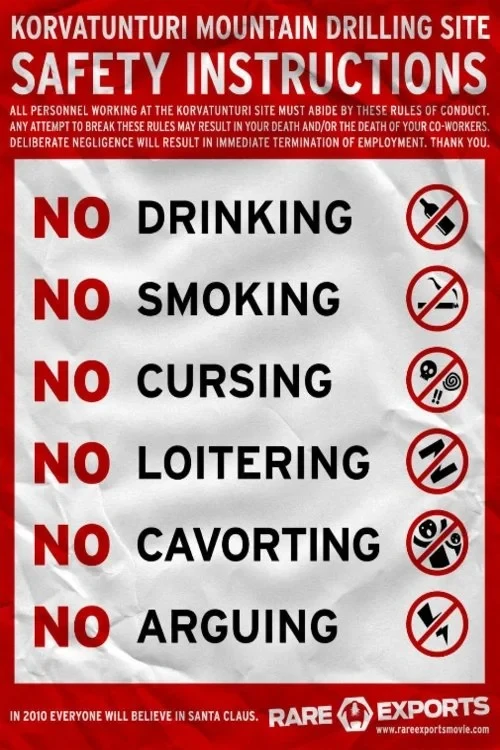 Постер фильма Официальная инструкция по безопасности корпорации «Санта на продажу»